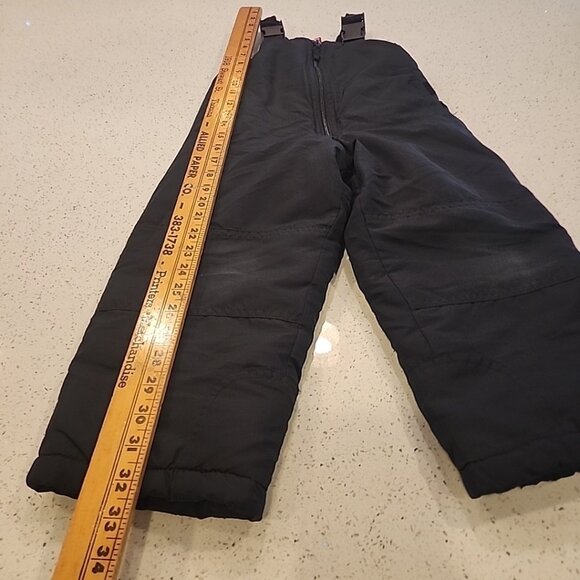 Toddlers Unisex Alpine Tex Snow Bibs Size 4 Black Zipper Winter - Picture 4 of 6